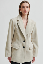 Load image into Gallery viewer, Second Female - Mood Beige Melange Wool Blend Blazer
