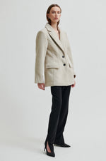 Load image into Gallery viewer, Second Female - Mood Beige Melange Wool Blend Blazer

