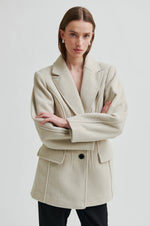 Load image into Gallery viewer, Second Female - Mood Beige Melange Wool Blend Blazer
