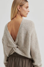 Load image into Gallery viewer, Second Female - Flare Dark Beige Melange Two Way Knit
