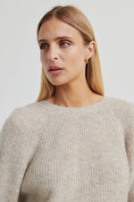 Load image into Gallery viewer, Second Female - Flare Dark Beige Melange Two Way Knit
