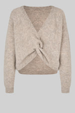 Load image into Gallery viewer, Second Female - Flare Dark Beige Melange Two Way Knit
