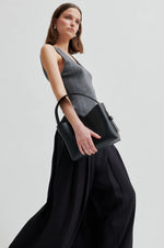 Load image into Gallery viewer, Second Female - Bright Gun Grey Metal Lurex Top
