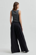 Load image into Gallery viewer, Second Female - Bright Gun Grey Metal Lurex Top
