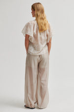 Load image into Gallery viewer, Second Female - Shades Mandarin Collar Blouse - Plaza Taupe
