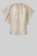 Load image into Gallery viewer, Second Female - Shades Mandarin Collar Blouse - Plaza Taupe
