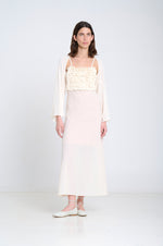 Load image into Gallery viewer, Sita Murt - Flared Knit Sleeves Bolero - Ecru 160103-1003
