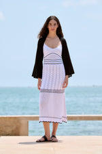 Load image into Gallery viewer, Sita Murt - Flared Knit Sleeves Bolero - Black 160103-1345
