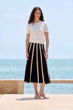 Load image into Gallery viewer, Sita Murt - Radial Striped Skirt - Unic 164003-1000
