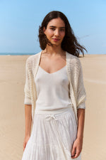 Load image into Gallery viewer, Sita Murt - Knit Strap Top - Ecru 164204-1003
