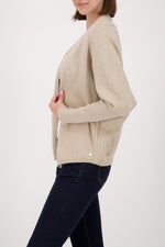 Load image into Gallery viewer, Monari - Knitted Cardigan With Sequins - Cinnamon
