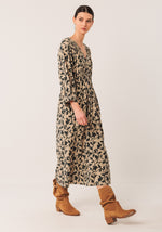 Load image into Gallery viewer, Indi And Cold - Viscose Midi Dress - Beige
