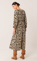 Load image into Gallery viewer, Indi And Cold - Viscose Midi Dress - Beige 170
