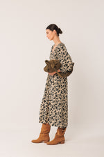 Load image into Gallery viewer, Indi And Cold - Viscose Midi Dress - Beige 170
