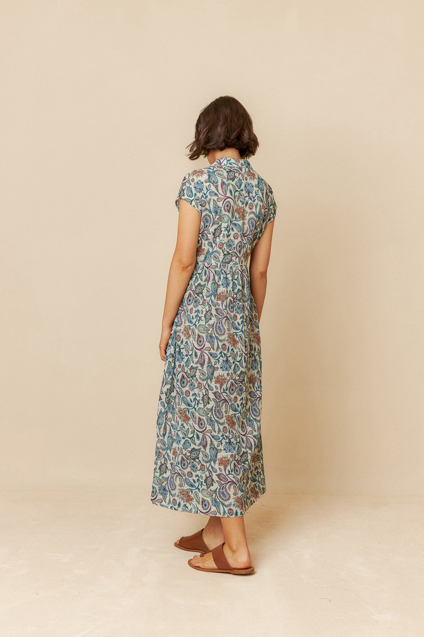 Indi And Cold  - Paisley Crossover Dress - Multicolour 190