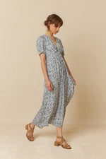 Load image into Gallery viewer, Indi And Cold - Bow Shaped Neck Dress - Indigo 203
