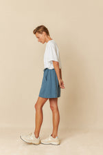 Load image into Gallery viewer, Indi And Cold - Panama Cotton Shorts - Indigo 263
