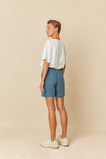 Load image into Gallery viewer, Indi And Cold - Panama Cotton Shorts - Indigo 263
