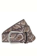 Load image into Gallery viewer, B.Belt - Dunkelbraun Sabia Belt - Silver Metallic
