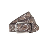 Load image into Gallery viewer, B.Belt - Dunkelbraun Sabia Belt - Silver Metallic
