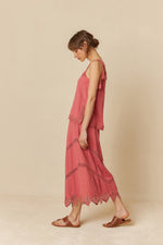 Load image into Gallery viewer, Indi And Cold -  Double Gauze Skirt - Sandia 208
