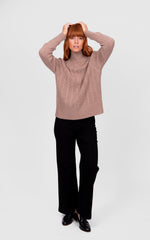 Load image into Gallery viewer, Bridge And Lord - Cable Raglan Pullover - Cobblestone
