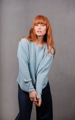 Load image into Gallery viewer, Bridge And Lord - Dolman Rib Pullover - Aquamarine
