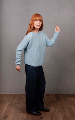 Load image into Gallery viewer, Bridge And Lord - Dolman Rib Pullover - Aquamarine
