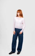 Load image into Gallery viewer, Bridge And Lord - Marnie Cropped Cardi - Pale Pink
