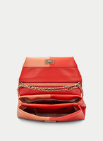 Load image into Gallery viewer, Hispanitas - Two-tone Shoulder Bag - Coral/Scarlet
