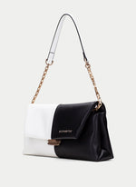 Load image into Gallery viewer, Hispanitas - Two-tone Shoulder Bag - White/Black
