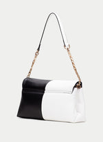 Load image into Gallery viewer, Hispanitas - Two-tone Shoulder Bag - White/Black
