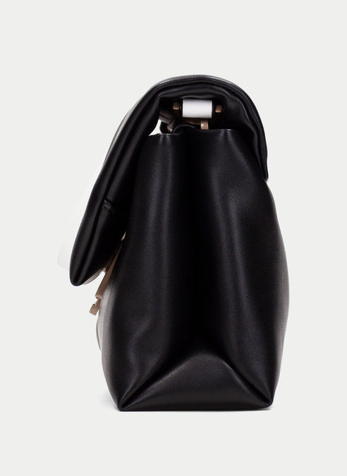 Hispanitas - Two-tone Shoulder Bag - White/Black
