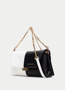 Hispanitas - Two-tone Shoulder Bag - White/Black