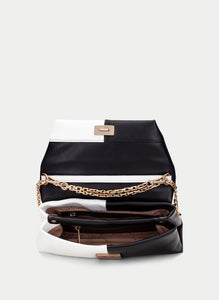 Hispanitas - Two-tone Shoulder Bag - White/Black