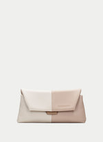 Load image into Gallery viewer, Hispanitas - Two-tone Shoulder Bag - Latte/Taupe
