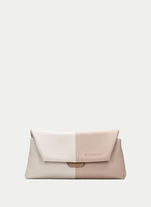 Hispanitas - Two-tone Shoulder Bag - Latte/Taupe