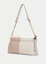 Load image into Gallery viewer, Hispanitas - Two-tone Shoulder Bag - Latte/Taupe
