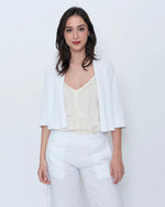 Load image into Gallery viewer, Blueberry - Knit Cardi - White

