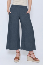 Load image into Gallery viewer, Blueberry - Linen Pant Palazzo - Navy
