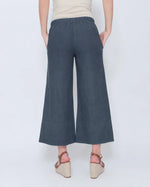 Load image into Gallery viewer, Blueberry - Linen Pant Palazzo - Navy
