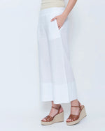 Load image into Gallery viewer, Blueberry - Linen Pant Palazzo - White
