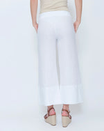 Load image into Gallery viewer, Blueberry - Linen Pant Palazzo - White
