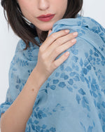 Load image into Gallery viewer, Blueberry - Voile Wisteria Scarf - Blue Sky
