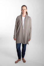 Load image into Gallery viewer, Bow And Arrow - Long Ribbed Cardigan - Brown
