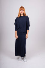 Load image into Gallery viewer, Bridge And Lord - Dolman 3/4 Sleeve Pullover - Navy
