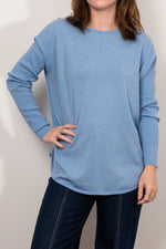 Load image into Gallery viewer, Bridge And Lord - Queen Curved Hem Pullover - Sky Blue

