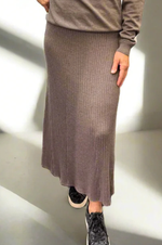 Load image into Gallery viewer, Bridge And Lord - Skirt With Flared Hem - Mocha
