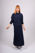 Load image into Gallery viewer, Bridge And Lord - Skirt With Flared Hem - Navy
