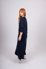 Load image into Gallery viewer, Bridge And Lord - Skirt With Flared Hem - Navy
